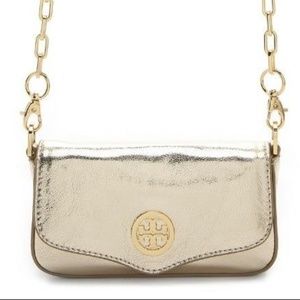 Tory Burch Mini Robinson Bag Metallic Gold